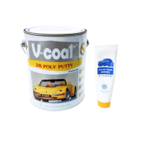 ราคา สีโป๊วรถยนต์ สีโป้ว สีโป้วเหลือง สีโป้วแดง พร้อมน้ำยา V Coat Udomkit (17425694218)