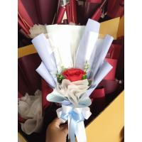 ราคา ช่อดอกกุหลาบ 1ดอก ช่อขนาดเล็ก ใส่ธนบัตร 3ใบ (18445694025)