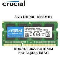 ราคา หน่วยความจำขนาดใหญ่8GB DDR3 1866MHz PC3 14900 204 พิน SODIMM อัพเกรด RAM สำหรับแล็ปท็อป iMac Retina 5K 27นิ้วปลายปี2015 CT8G3S186DM (664140771)