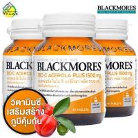 ราคา ใหม่ Blackmores Bio C Acerola PLUS 1500 mg แบลคมอร์ส ไบโอ ซี อะซีโรลา พลัส 3 ขวด วิตามินซี (7186516880)