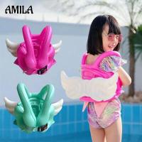ราคา AMILA แหวนว่ายน้ำสำหรับเด็ก ใหม่เสื้อชูชีพแบบเป่าลมมีปีกนางฟ้าสำหรับเด็กทารกผู้หญิงชุดว่ายน้ำแบบลอยน้ำได้ (14150320448)