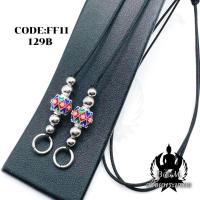 ราคา สร้อยพระเชือกร่ม สร้อยพระมงคล ห่วงคู่ ห้อยเลส ห้อยตะกรุด เชือกร่ม หนา 1 2 มิล (16343754221)