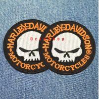ราคา 2อัน ตัวรีดติดเสื้อผ้า ปัก HARLEY ตัวรีด HARLEY กระโหลก อาร์มติดเสื้อลาย HARLEY ปักลาย ฮาเล่ อาร์มรีด ตกแต่ง หมวก กระเป๋า แจ๊คเก็ต ยีนส์ เสื้อ 159 (16936872441)