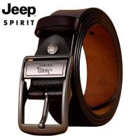 ราคา JEEP เข็มขัดหนังแฟชั่นผู้ชาย หัวเข็มขัดแบบเข็มสายหนังแท้ (10960044501)