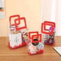 ราคา กระเป๋า PVC ใส มีหูหิ้ว ตั้งได้ กันน้ำ กระเป๋าใสๆ กระเป๋าถือ พร็อพถ่ายรูป ถุงPVC กระเป๋าแฟชั่น (17136731536)