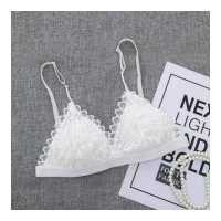 ราคา ELES บราลูกไม้ลายดอกไม้สำหรับผู้หญิง Wire Free Bralette ชุดชั้นในบราเซียไม่มีรอยต่อหญิง (13013763480)