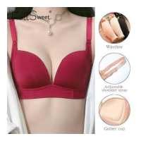 ราคา FallSweet Wireless Bras for Women Plus Size Sexy Lingerie Push Up Underwear Long Line Soft Brassiere A B Cup (9596492688)