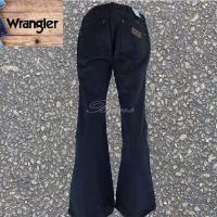 ราคา wrangler ยีนส์ทรงขาม้า ผ้าด้าน สี Black สินค้าล้างสต๊อก (11897165556)