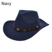 ราคา หมวกคาวบอยหมวกแนวแจ๊สแฟชั่นสไตล์ตะวันตกผ้าสักหลาดกว้างวินเทจ X STARRY หมวกอัศวินหมวกกลางแจ้ง (17278046178)
