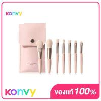 ราคา Konvy Novice Portable Makeup Brush Set Pink 7pcs คอนวี่ เซทแปรงแต่งหน้าสีชมพู 7 ชิ้น มาพร้อมกระเป๋าหนังสีชมพู (12141832336)