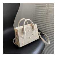 ราคา กระเป๋าสะพายข้าง แฟชั่น งานถัก ลายดอก มาใหม่ รุ่น AA1701 (8992115142)