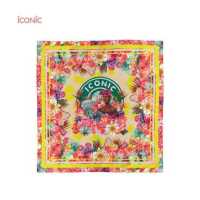ราคา iCONiC YELLOW Monalisa Silk Scarf 3450 ผ้าคลุมไหล่ สีเหลือง ผ้าไหม พิมพ์ลาย ขนาด 100 x 100 cm บรรจุกล่องสวยหรู ผ้าพันคอ ผ้าคลุม ผ้าคุลมชายทะเล ผ้าพันคอแฟชั่น (9437247307)