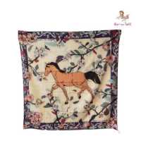 ราคา Kiss Me Doll ผ้าพันคอ ผ้าคลุมไหล่ ลาย Spring is coming ขนาด 100x100 cm (10072962010)