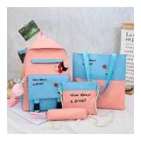 ราคา LINPURE พร้อมส่ง เซ็ตกระเป๋าเป้ 4 ใบ กระเป๋าเซตผู้หญิง คุ้มมาก กระเป๋าสะพายหลัง กระเป๋านักเรียน กระเป๋าแฟชั่น เลือกได้ 2 แบบ (8214430797)