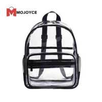 ราคา MOJOYCE กระเป๋าสะพายไหล่ใส PVC กระเป๋าสะพายข้างกระเป๋านักเรียนกันน้ำ Rucksack (15622127111)
