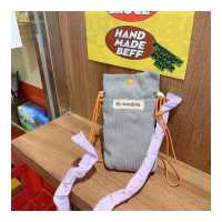 ราคา NALLCHEER Corduroy Messenger Phone Bag Messenger Shoulder Bag Portable Mini Storage Bag (16168945039)