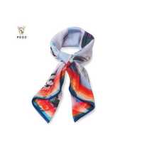 ราคา PEDZ ผ้าพันคอไหมซาตินพิมพ์ลายปีกแมงปอสีน้ำเงินขอบรุ้ง II Blue Dragonfly Wings With Rainbow II (19421493308)