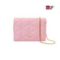 ราคา BSC Bag Luggage กระเป๋าสะพายทรงคลัชสไตล์ Crossbody สีชมพู BBH0001 (16635924259)