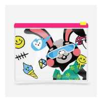 ราคา CFR ซองซิป Colorful Rabbit Zipper PVC bag M 25Wx18H cm (19394682499)