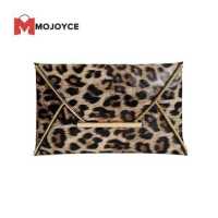 ราคา MOJOYCE แฟชั่นผู้หญิงเสือดาวม้าลายวัวพิมพ์ PU วัน C Lutches ซองขนาดใหญ่กระเป๋า (15619494236)