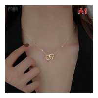 ราคา PDBH สร้อยคอหัวใจคู่ สร้อยคอสเตนเลสสตีลโชว์ไหปลาร้าจี้หัวใจกลวง (13229564419)