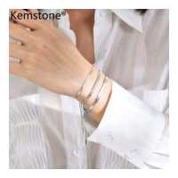 ราคา Kemstone ชุบเงินโซ่ทองงูสำหรับผู้ชายและผู้หญิงโซ่ข้อมือเครื่องประดับสำหรับโลหะสเตนเลสแบนและผู้ชาย (19518797887)