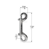 ราคา Wicked ตะขอเกี่ยว Double Ended Snap Bolt สแตนเลส 316 Marine Grade 3 นิ้ว 77 มม 3 1 2 90 มม 4 1 2 115 มม (18258505336)