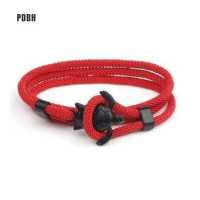 ราคา PDBH สร้อยข้อมือปรับได้หลายชั้น กำไลกำไลข้อมือสวยๆเต่าสีแดงถักด้วยมือ (17766575548)