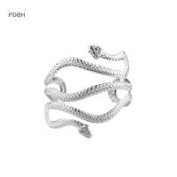 ราคา ร้านแฟชั่น PDBH สร้อยข้อมือกำไลต้นแขนงูแบบปรับได้สำหรับเครื่องประดับแฟชั่นสำหรับผู้หญิงกำไลข้อมือกำไลข้อแขนงูเปิดลดราคาด่วน (19768458504)