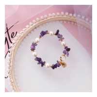 ราคา XIAOBOACC สร้อยข้อมือมุกแฟชั่นเกาหลีสำหรับผู้หญิง สร้อยข้อมือลูกปัดเปลือกหอยยืดหยุ่นไม่เท่ากันทำมือ (12126458879)
