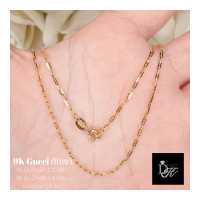 ราคา สร้อยคอทองคำแท้ อิตาลี 9K ลาย Gucci ตัดเงา สีทอง ตอกโค้ด 375 ฟรีกล่องของขวัญสุดหรู DK Diamond Shop (11905011622)