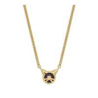 ราคา A CEMI Kitten Necklace มุกแท้ สร้อยคอมุกแท้ สร้อยคอเงินแท้ ชุบทอง 18K (9534356754)