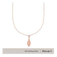 ราคา Aevari Lanna Lantern Rose Gold Necklace Sterling silver 925 with White CZ (4962902911)
