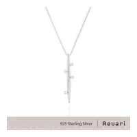ราคา Aevari Petrichor Necklace Sterling Silver 925 with CZ and Rhodium Plated (8623172650)
