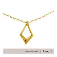 ราคา Aevari Sunlight Mirror Gold Plated Necklace Sterling Silver 925 (7235592749)