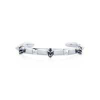 ราคา ake ake The Ultimate Skull Bangle Rebirth กำไลข้อมือเงินแท้ 925 แกะมือขัดเงาลงดำ ลายกระโหลกเกิดใหม่ เรียบหรู (14998240060)