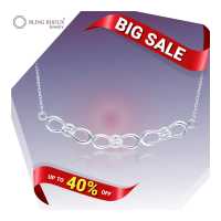 ราคา Bling Bijoux สร้อยคอ อิฟินตี้ เงื่อนยาว เงินแท้ (19686719470)