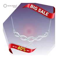 ราคา Bling Bijoux สร้อยคอ อิฟินตี้ เงินแท้ (19686667354)