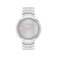 ราคา Calvin Klein Eccentric CK25200289 นาฬิกาข้อมือผู้หญิง Silver Tone (19148100404)