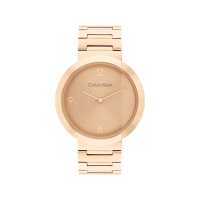 ราคา Calvin Klein Eccentric CK25200291 นาฬิกาข้อมือผู้หญิง Rose Gold Tone (19147951935)