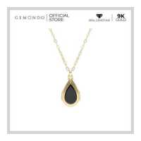 ราคา Gemondo สร้อยพร้อมจี้ล็อกเก็ตเงินแท้ 925 ชุบทอง 18K ประดับนิลดำ Black Onyx ดีไซน์ทรงหยดน้ำ สร้อย จี้ล็อคเกต (17825240923)
