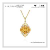 ราคา Gemondo สร้อยพร้อมจี้เงินแท้ 925 ชุบทองสี 18K ประดับบุษราคัมซองเจีย ดีไซน์คลาสสิค โดดเด่นด้วยหน้าพลอยขนาดใหญ่ สร้อยพร้อมจี้ทอง สร้อยพลอย สร้อยประดับอัญมณี (870804498)