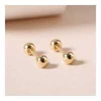 ราคา Grace Fine Jewelry ต่างหูปักก้านทองแท้ 9K Dumbbell Stud (19871046125)