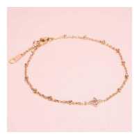 ราคา Grace Fine Jewelry สร้อยข้อมือทอง 9k ใบโคลเวอร์พลอย (9804438149)