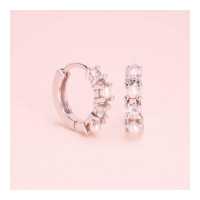 ราคา Grace Fine Jewelry ต่างหูมุกแท้ 9k สลับพลอยทองขาว (13226934763)