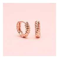 ราคา Grace Fine Jewelry ต่างหูห่วงทองแท้ 9k ลายเกลียว (11782334810)