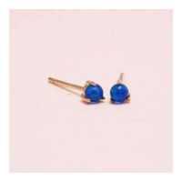 ราคา Grace Fine Jewelry ต่างหูปักก้านทองแท้ 9K พลอยโอปอลสีน้ำเงิน (10115864080)