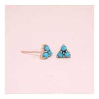 ราคา Grace Fine Jewelry ต่างหูทองแท้ 9k หินเทอควอยส์ (10113751745)