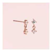 ราคา Grace Fine Jewelry ต่างหูทองแท้ 9k พลอยไพลินชาร์ม (13395683608)