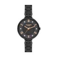 ราคา Lee Cooper LC07240 650 นาฬิกาข้อมือผู้หญิง สายโลหะสีดำเทา (18194806904)
